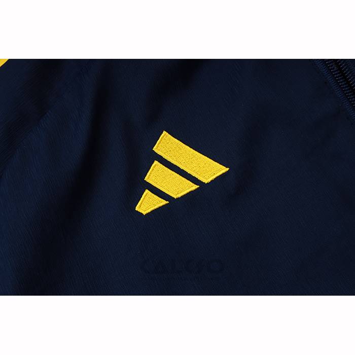 Tuta da Track di Giacca Real Madrid Bambino 2025-2026 Blu Giallo